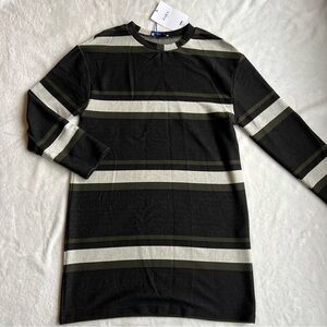 New Zara Women’s Longsleeve Stripped Dress